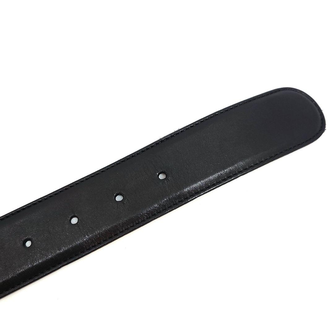 GUCCI　グッチ　 ブラック　レザー ベルト　GG