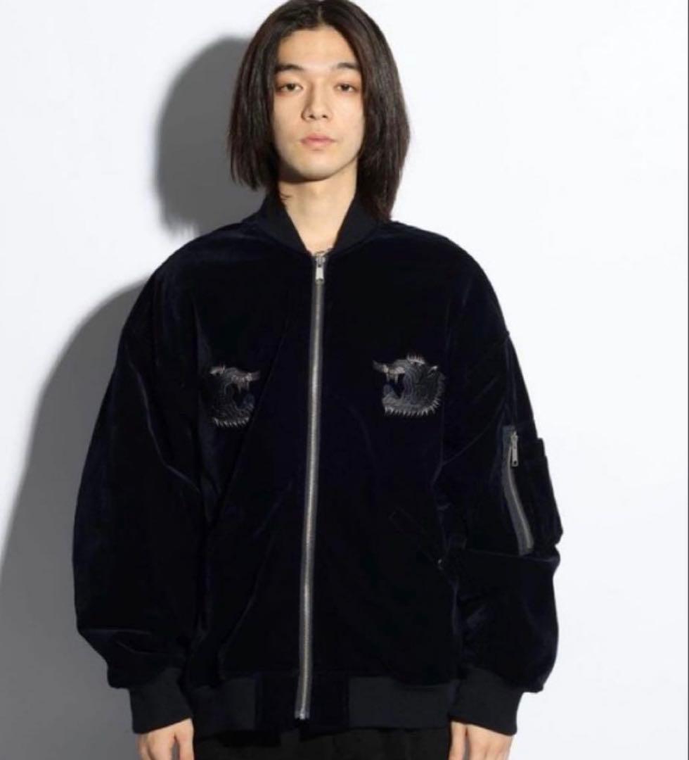 HARE×hxcyyd スーベニアブルゾン 虎 龍 刺繍 東洋 別珍
