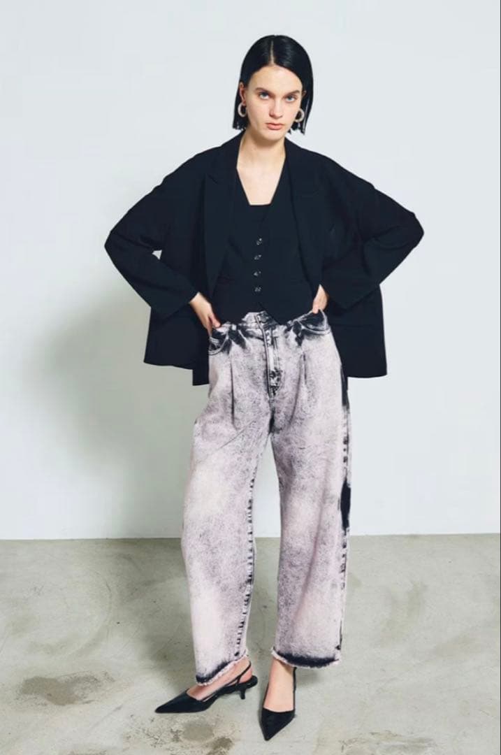 本日限定価格　グレースコンチネンタル　タイダイ　コクーン　デニム　ジーンズ