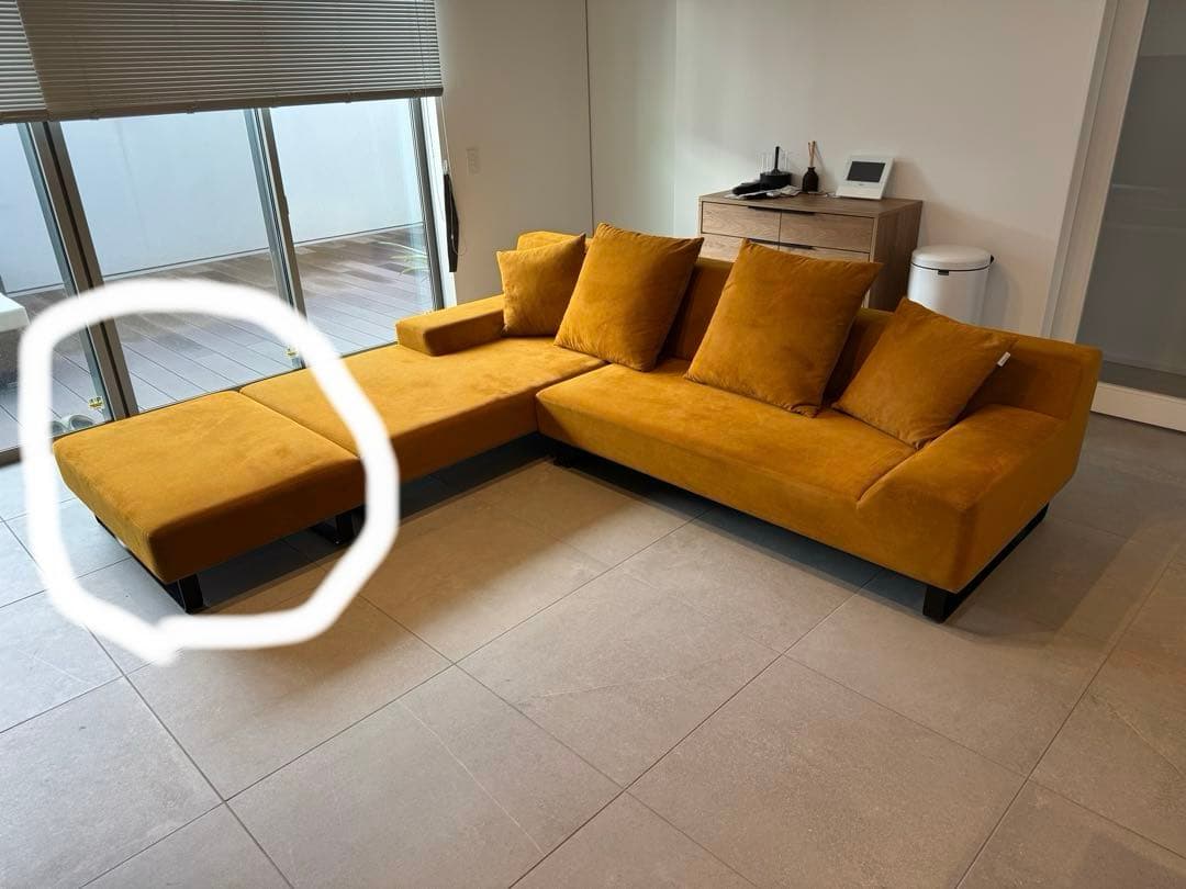 FLANNEL SOFA SIESTA スツールラージ