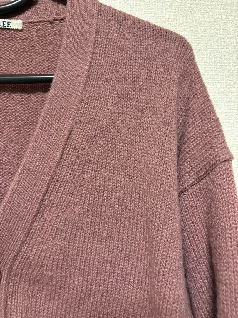 AURALEE ピンク　カーディガン