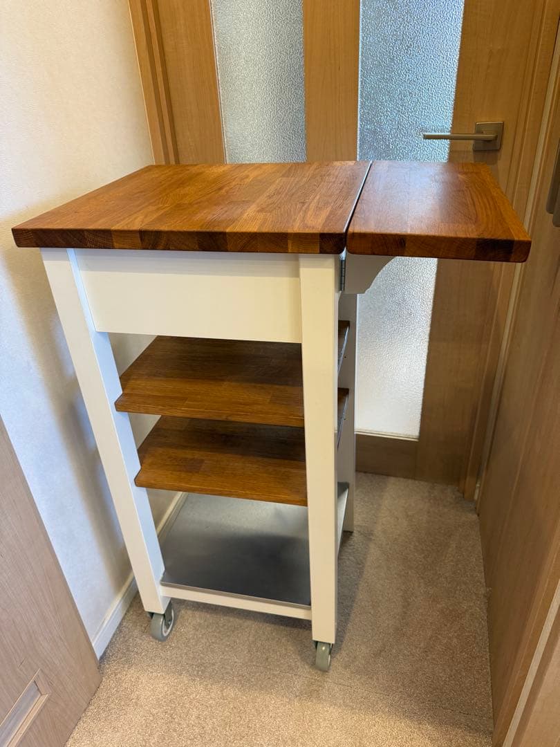 IKEA 【廃盤・美品】ステンストルプ　キッチンワゴン　文京区千石手渡し