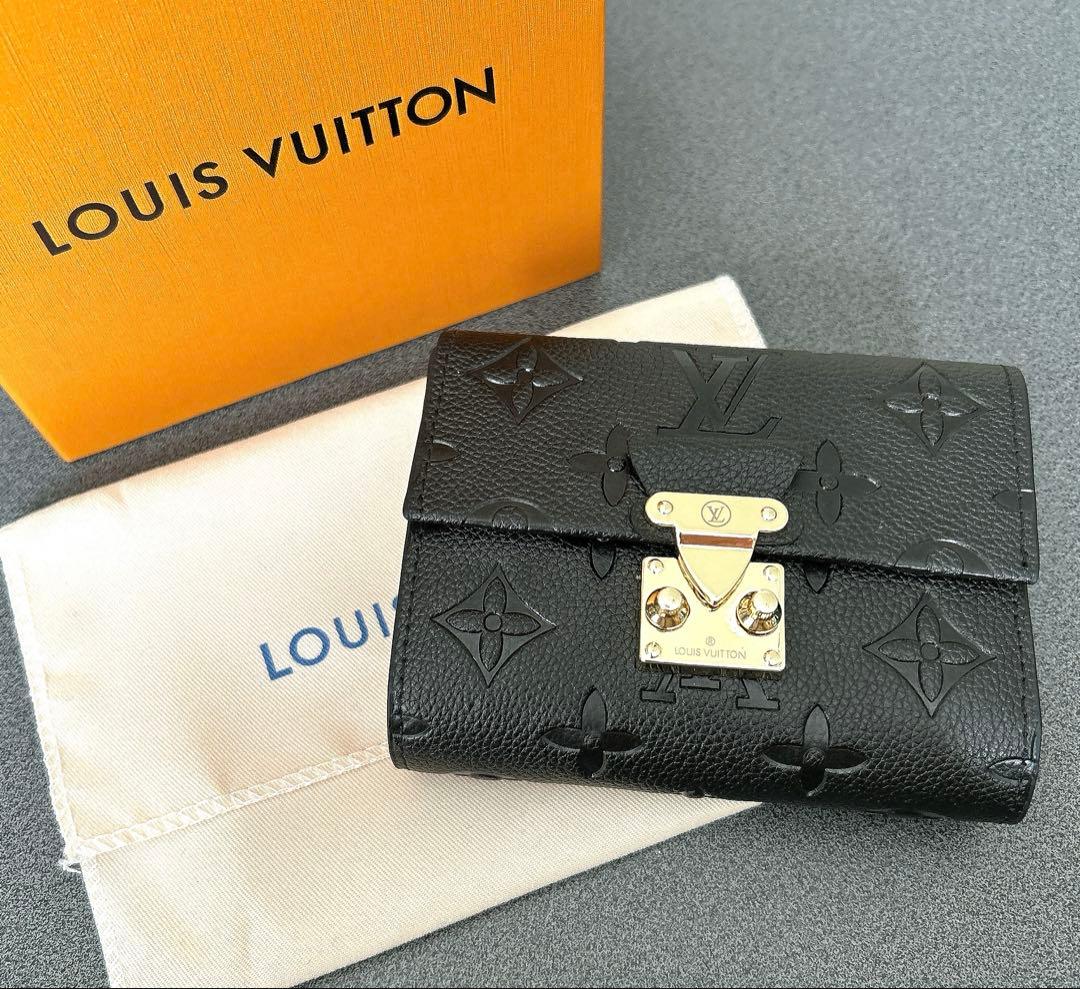 LOUIS VUITTON 二つ折り財布 ブラック