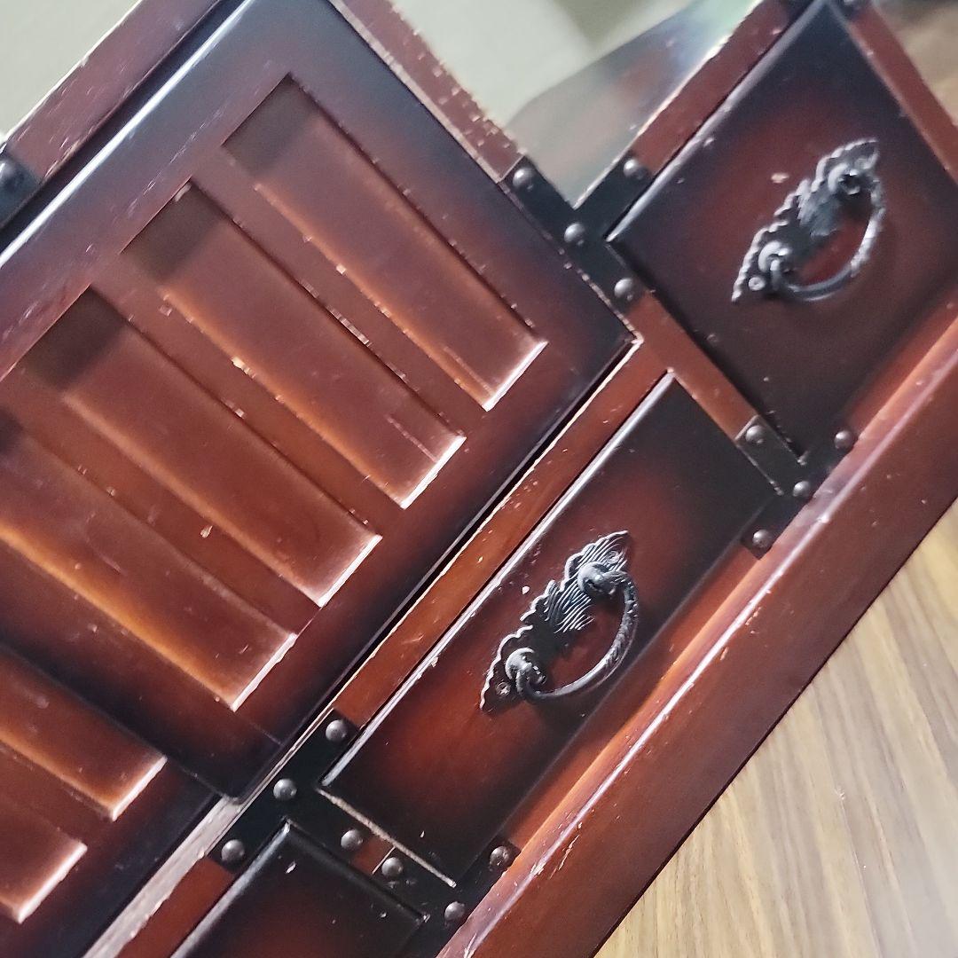 【タイムセール3/3まで】レトロ風階段箪笥