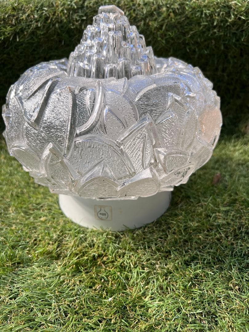 クリアガラス照明器具　レトロ