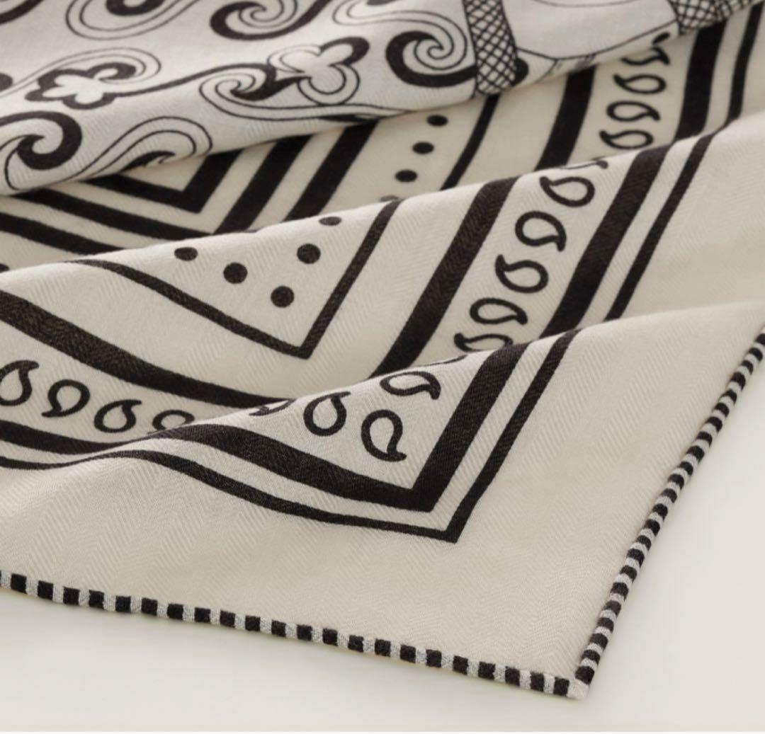 新品未使用　HERMES エルメス カシミヤシルク カレジュアン アマゾンの祭典