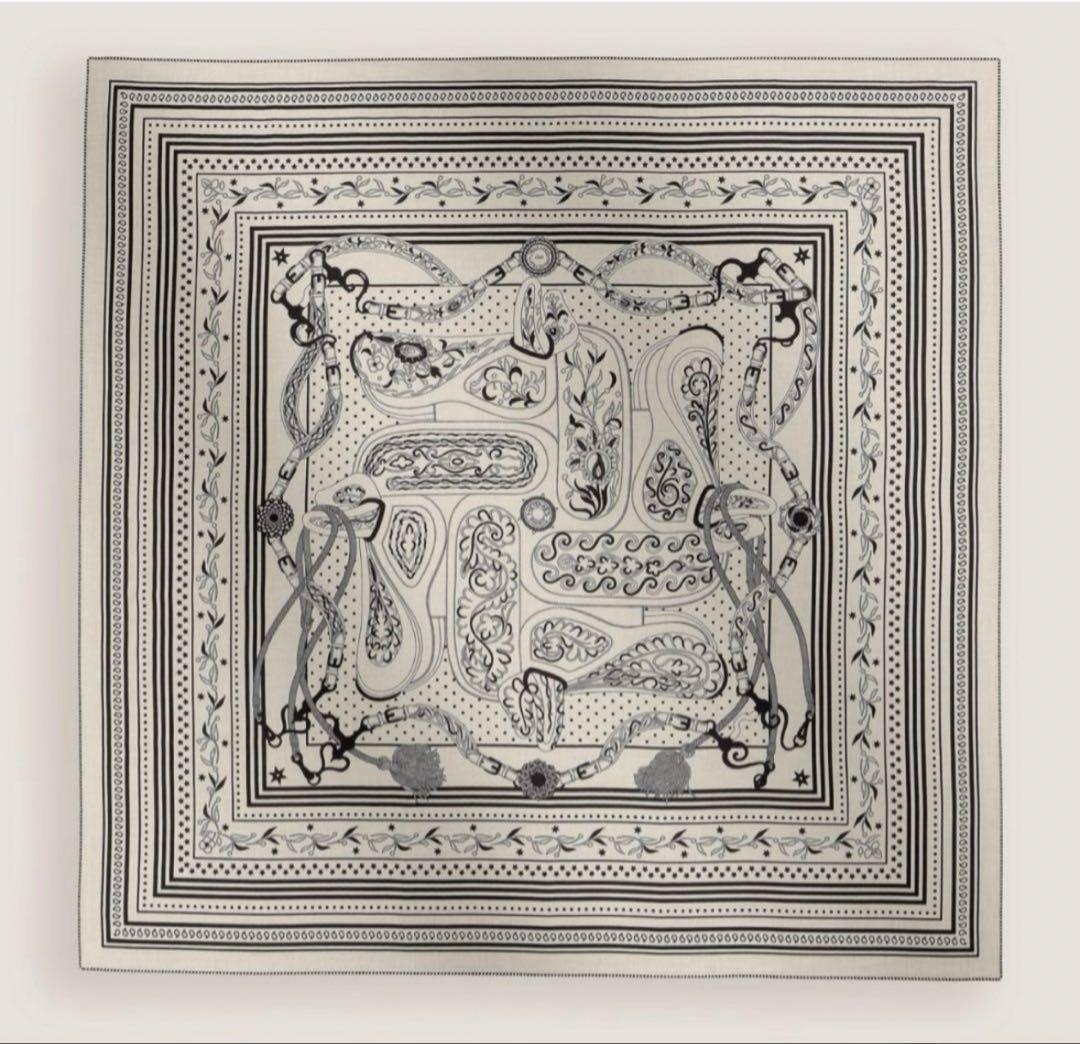 新品未使用　HERMES エルメス カシミヤシルク カレジュアン アマゾンの祭典