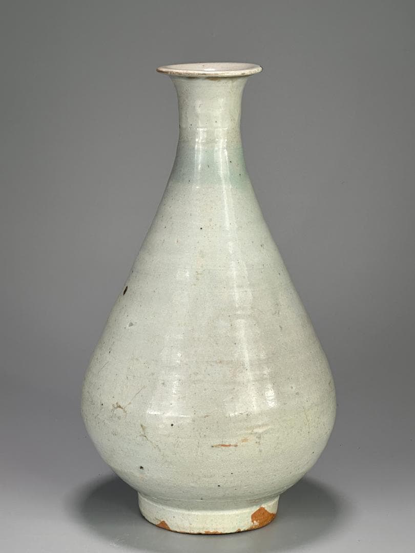 韓国美術　李朝時代　白磁　大徳利　大花瓶　堅手　時代　古物保証　朝鮮古陶磁