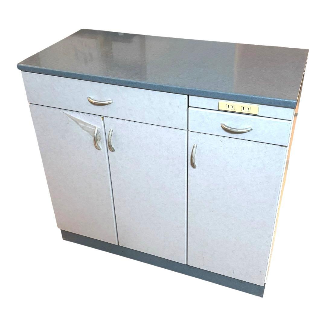 キッチンカウンター ホワイト 鏡面仕上げ