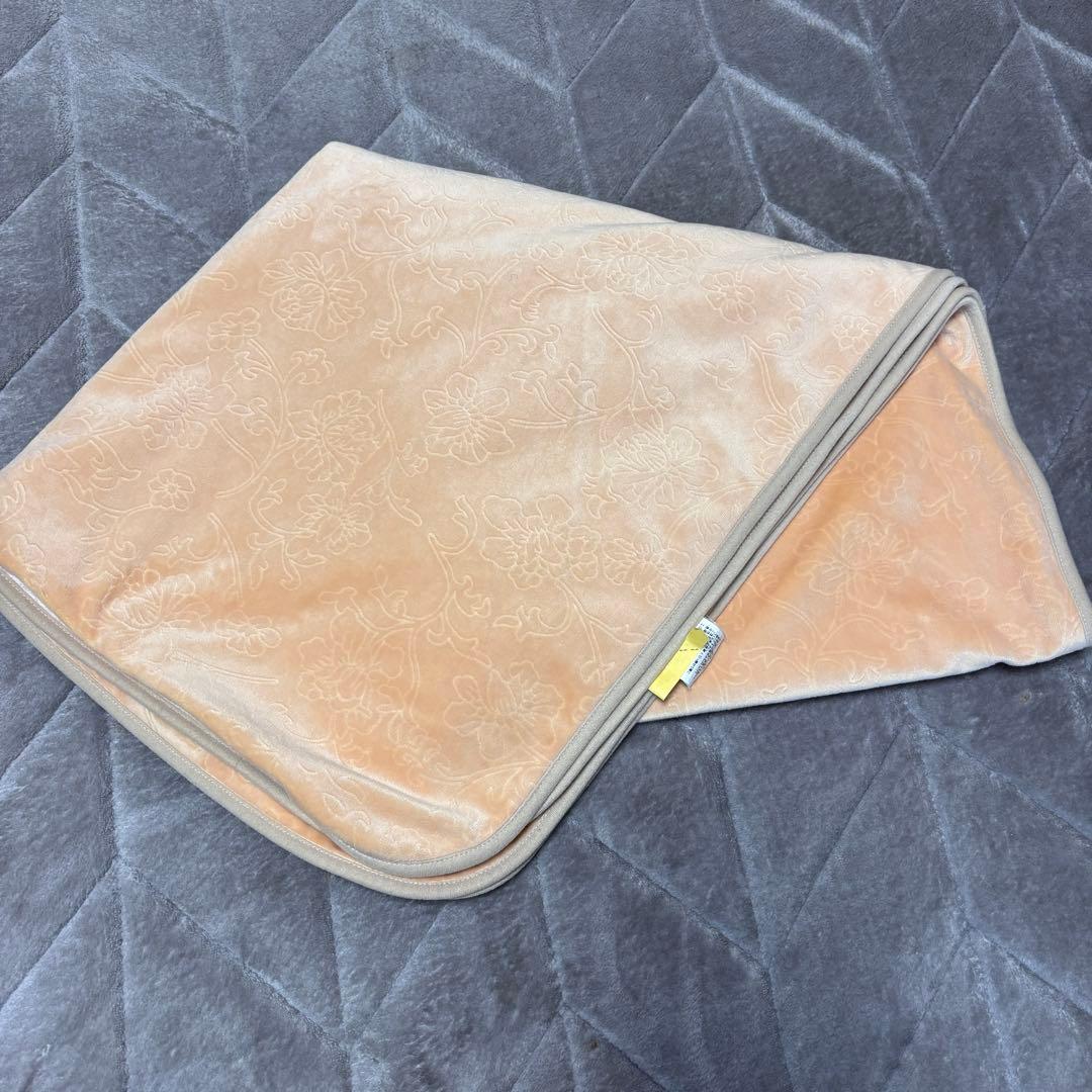 花柄リバーシブルブランケット