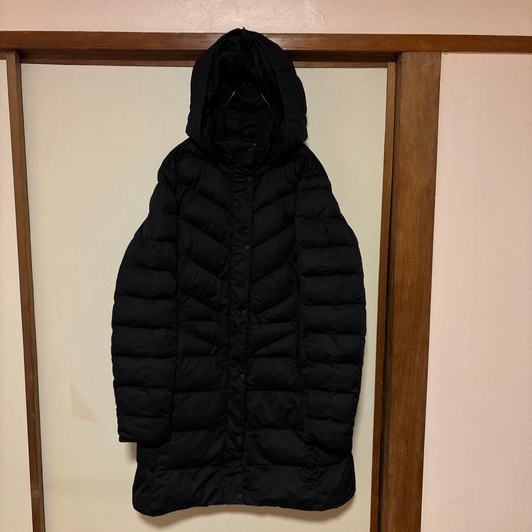 美品 THE NORTH FACE ロングダウン レディースS シンプル 綺麗