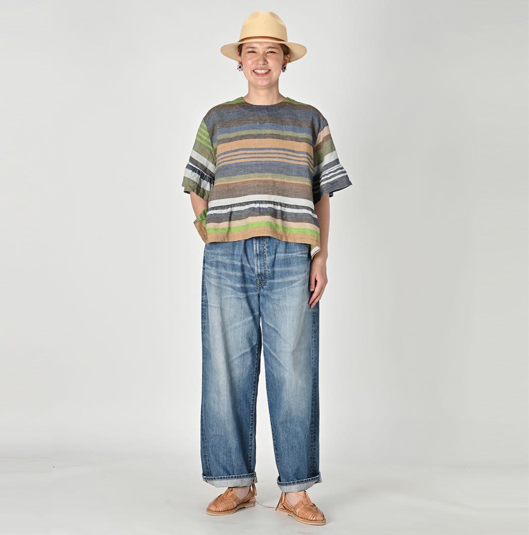 未使用タグ付き　45r デニム ライ麦デニムのシャルロット5