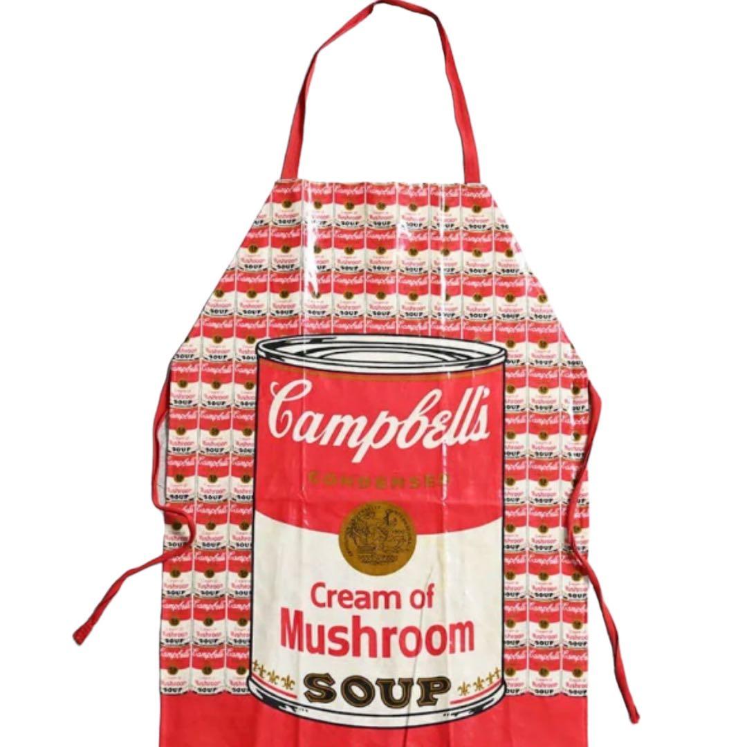 ビンテージ1980’sデッドストック!キャンベルスープ総柄プリントエプロン