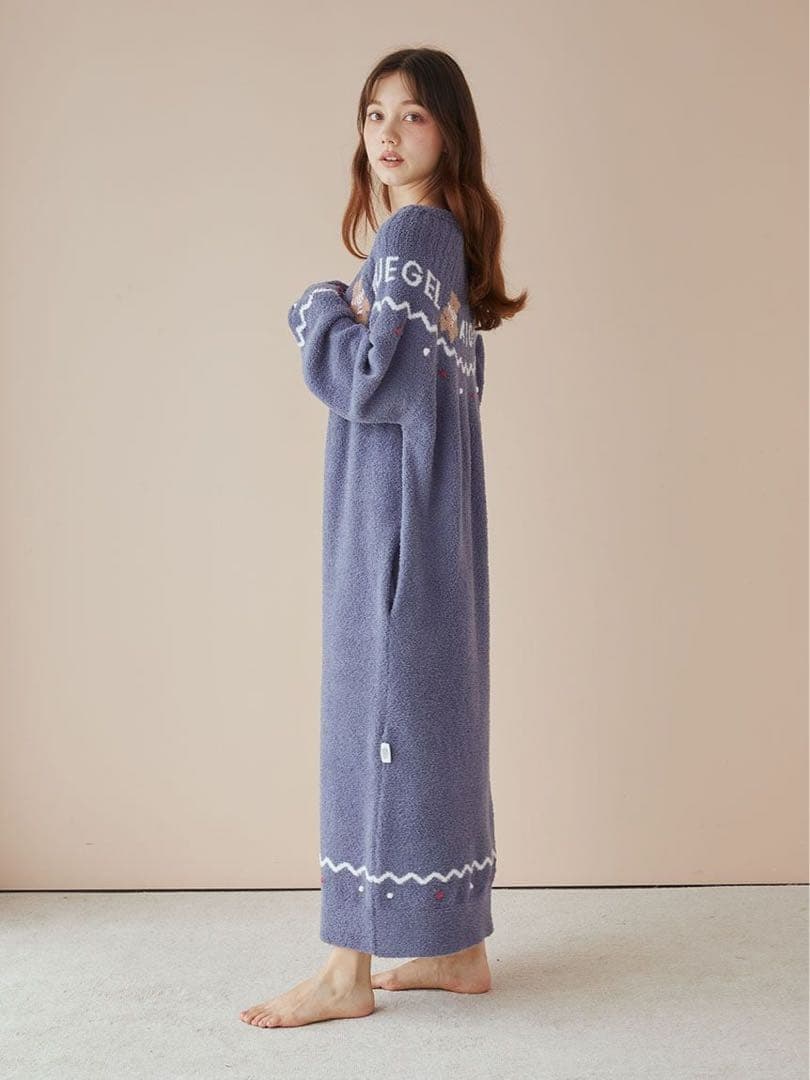 正規品♡新品 ジェラートピケ ホリデー ノルディック ワンピース ネイビー