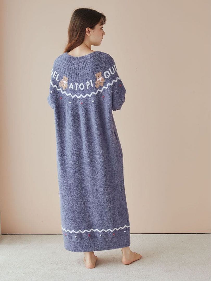 正規品♡新品 ジェラートピケ ホリデー ノルディック ワンピース ネイビー