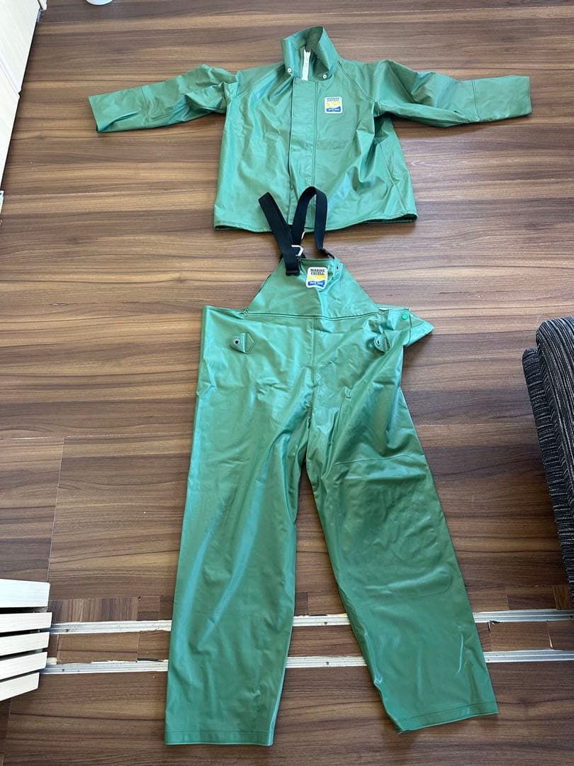 MARINE EXCELLフィッシングスーツ（上下セット） グリーン