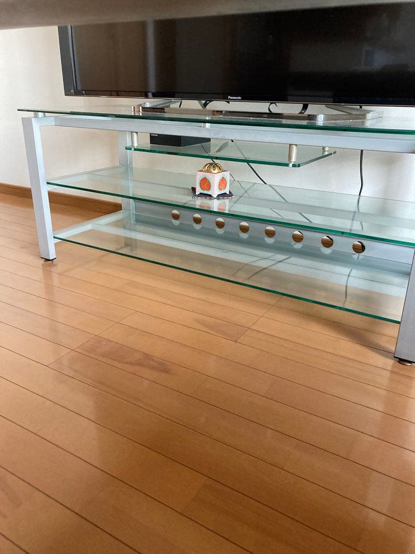 お値下げ　強化ガラステレビ台ガラステレビ台