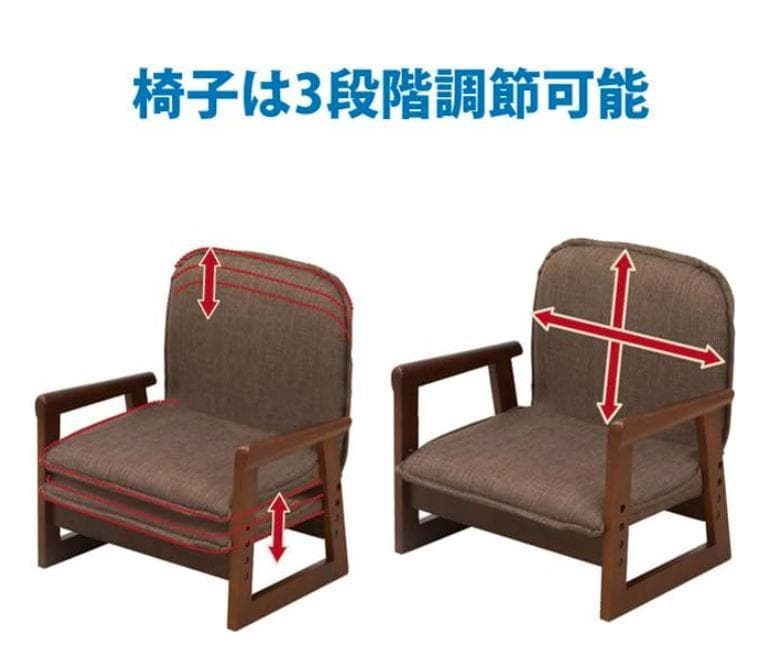 【takuya様】おひとり様コタツ ブラウン 3点セット (炬燵・椅子・布団)