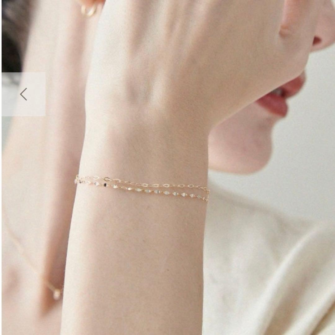 ete k10 イエローゴールド チェーンブレスレット