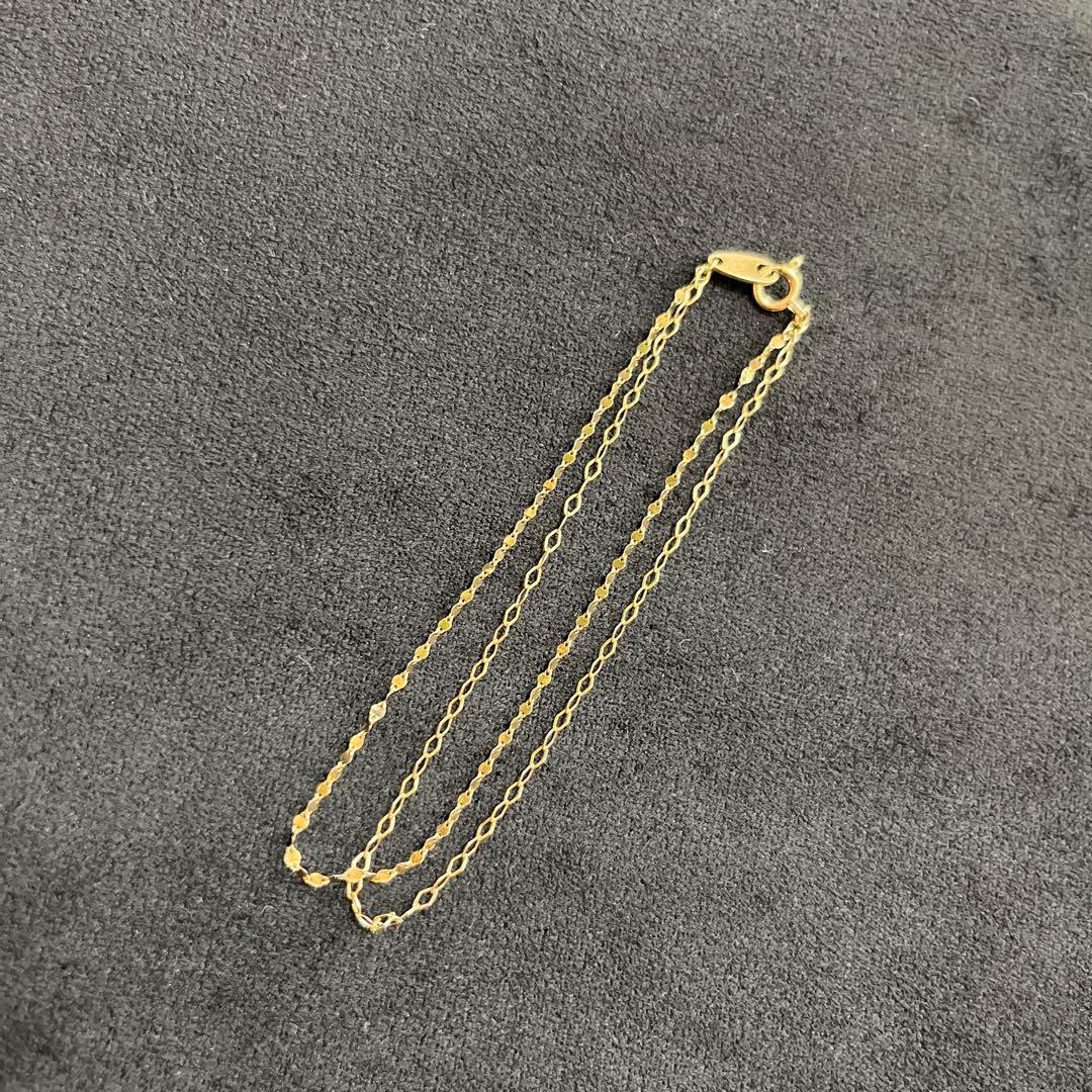 ete k10 イエローゴールド チェーンブレスレット