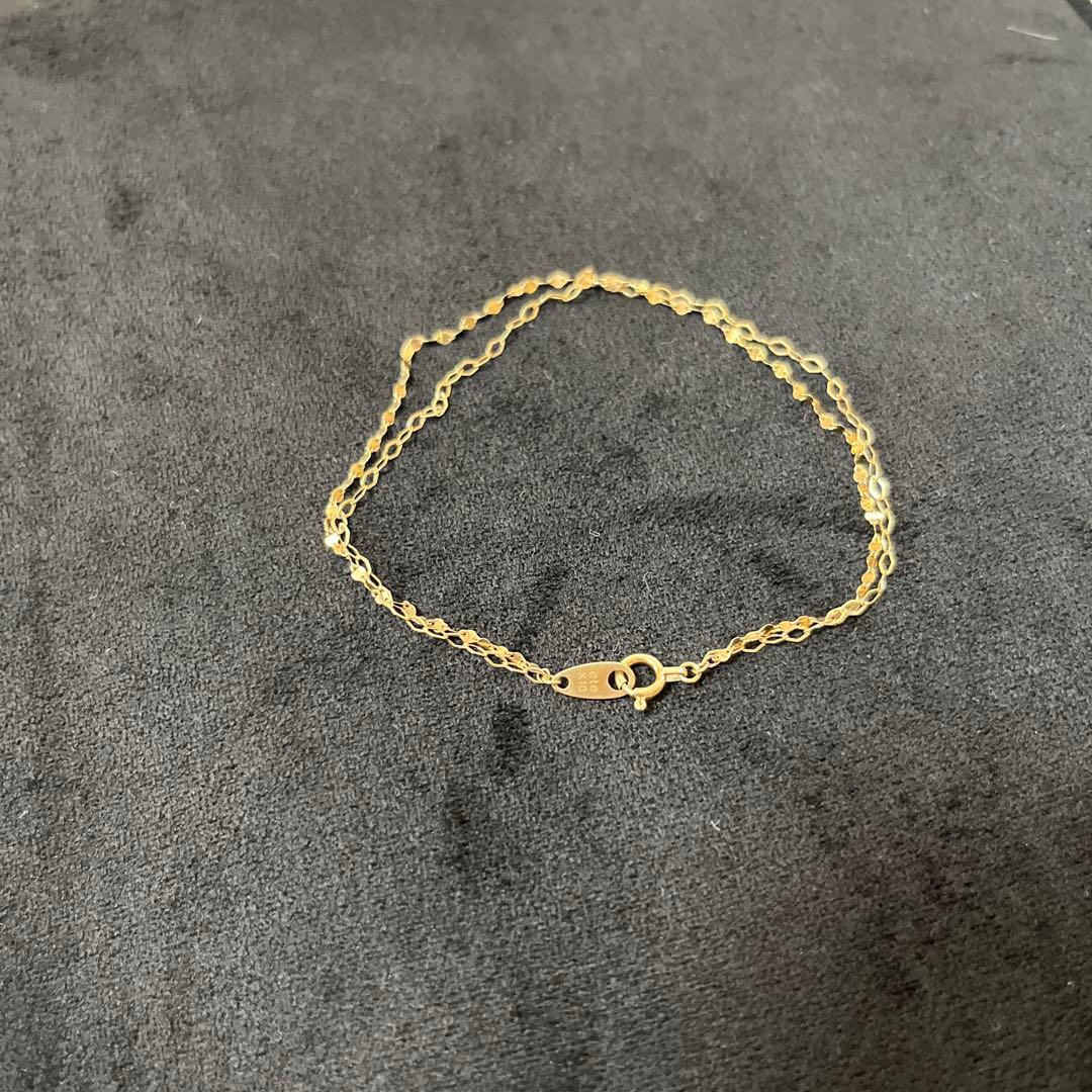 ete k10 イエローゴールド チェーンブレスレット