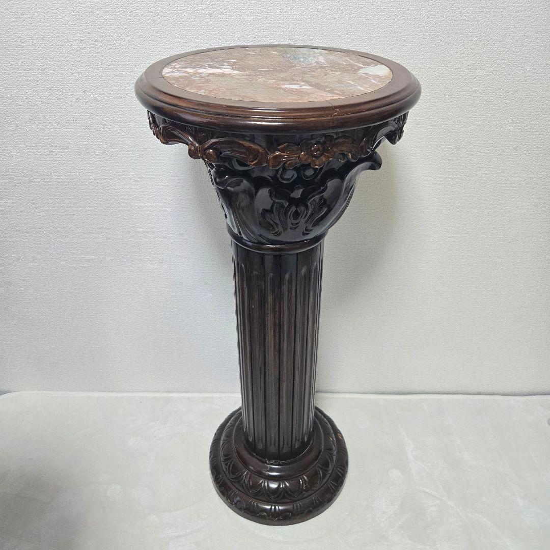 大理石 ギリシャ建築 輸入 インペリアルペデスタル コラム プラント スタンド