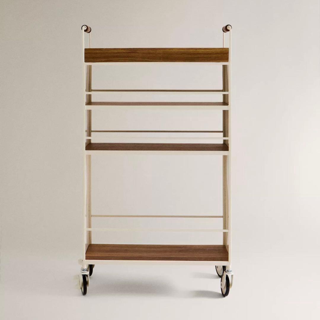 ZARA  メタルとウッド ストレージカート