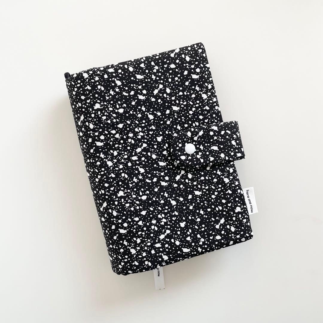 早い者勝ち　韓国　バインダー　カバー　貯金　リフィル　A6　ダルメシアン　黒