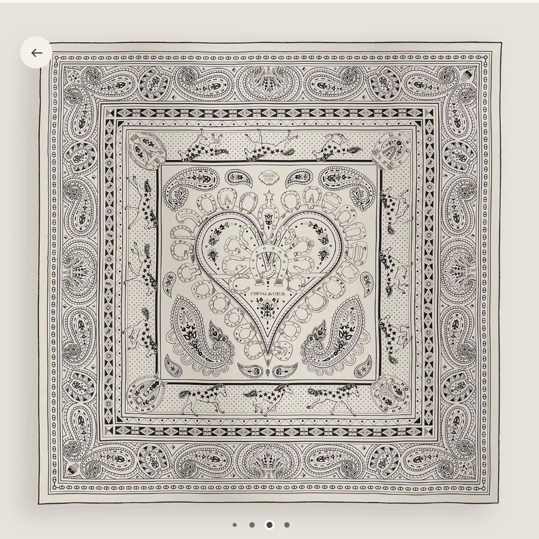 新品＊エルメス＊カレジュアン＊カシシル＊シュヴァルドゥクール＊バンダナ＊カレ