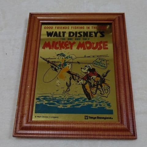 東京ディズニーランド ミッキー&ドナルド  ミラーアート フレーム入り