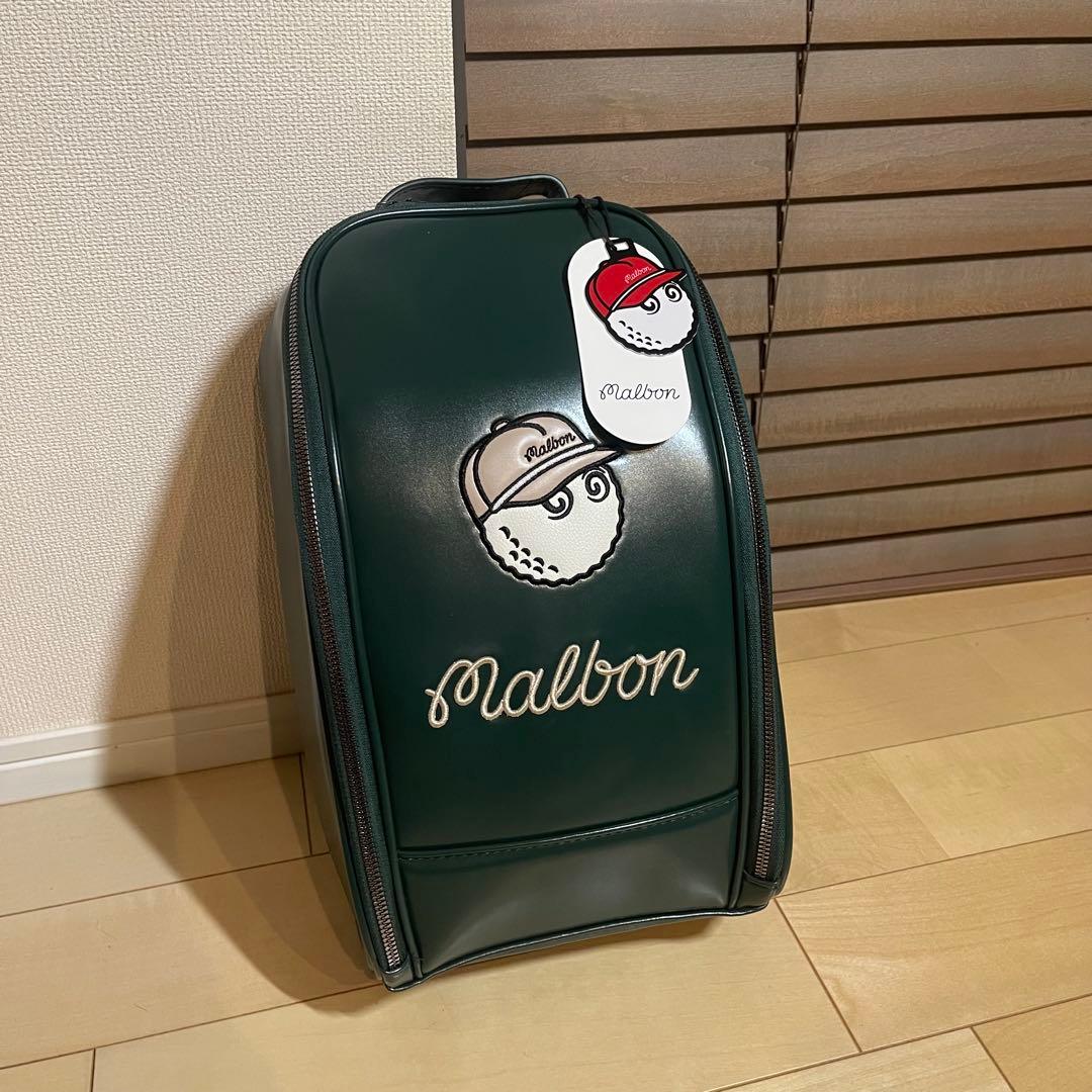 MALBON GOLF マルボンゴルフ シューズバッグ シューズケース緑