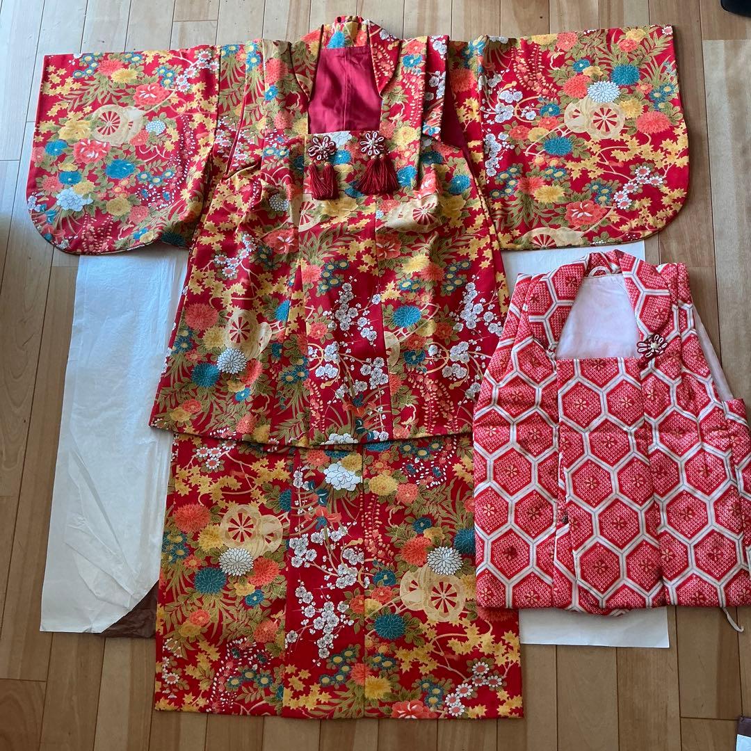 七五三　3歳女の子　着物　3点セット　値引き交渉大歓迎