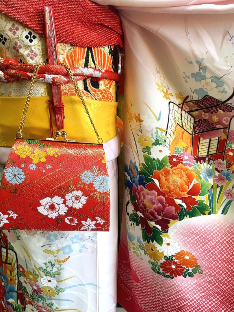 七五三7歳御所車草花文フルセット