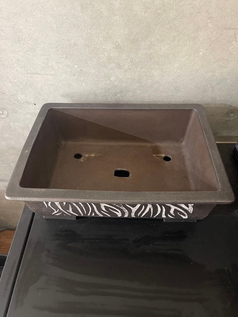 ゼブラ模様リメイク植木鉢