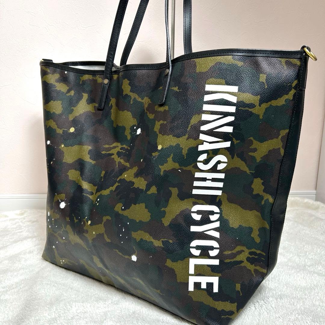 GENTIL BANDIT ビッグトート　木梨サイクル　ペレサイン入り　カモフラ