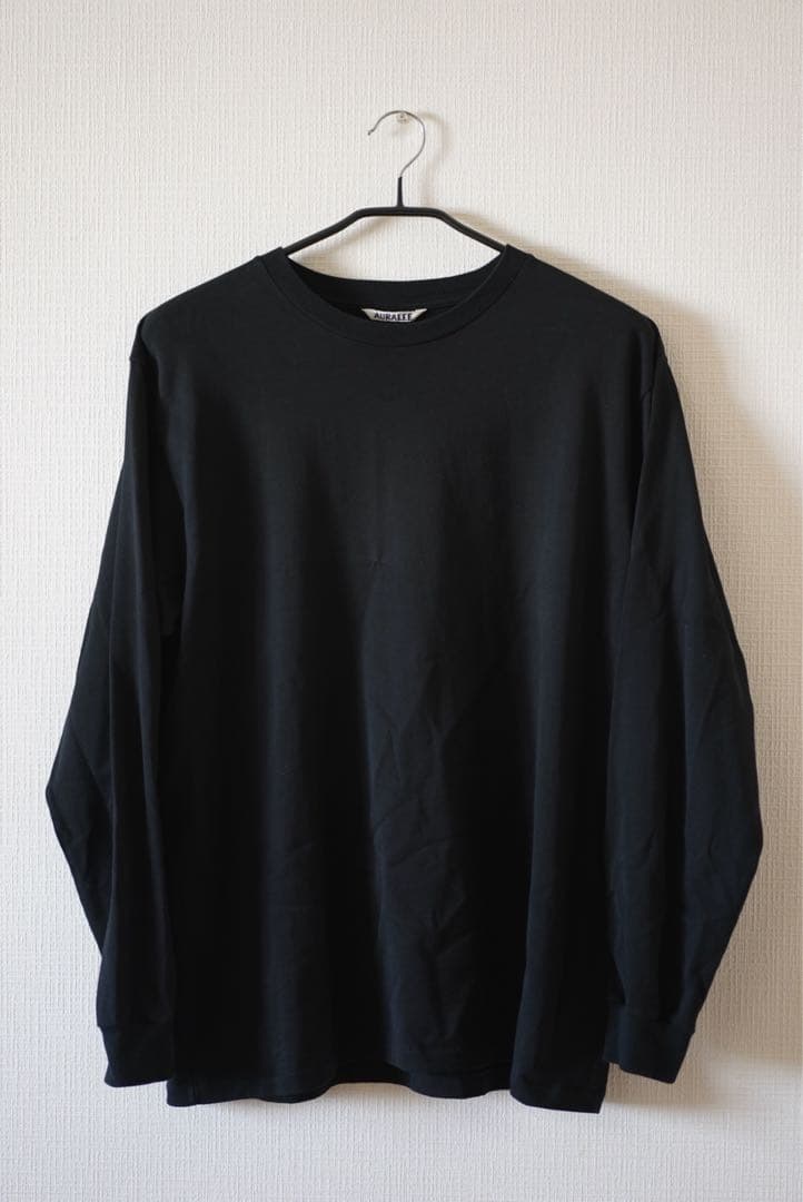 トップス AURALEE LUSTER PLAITING L/S TEE size3