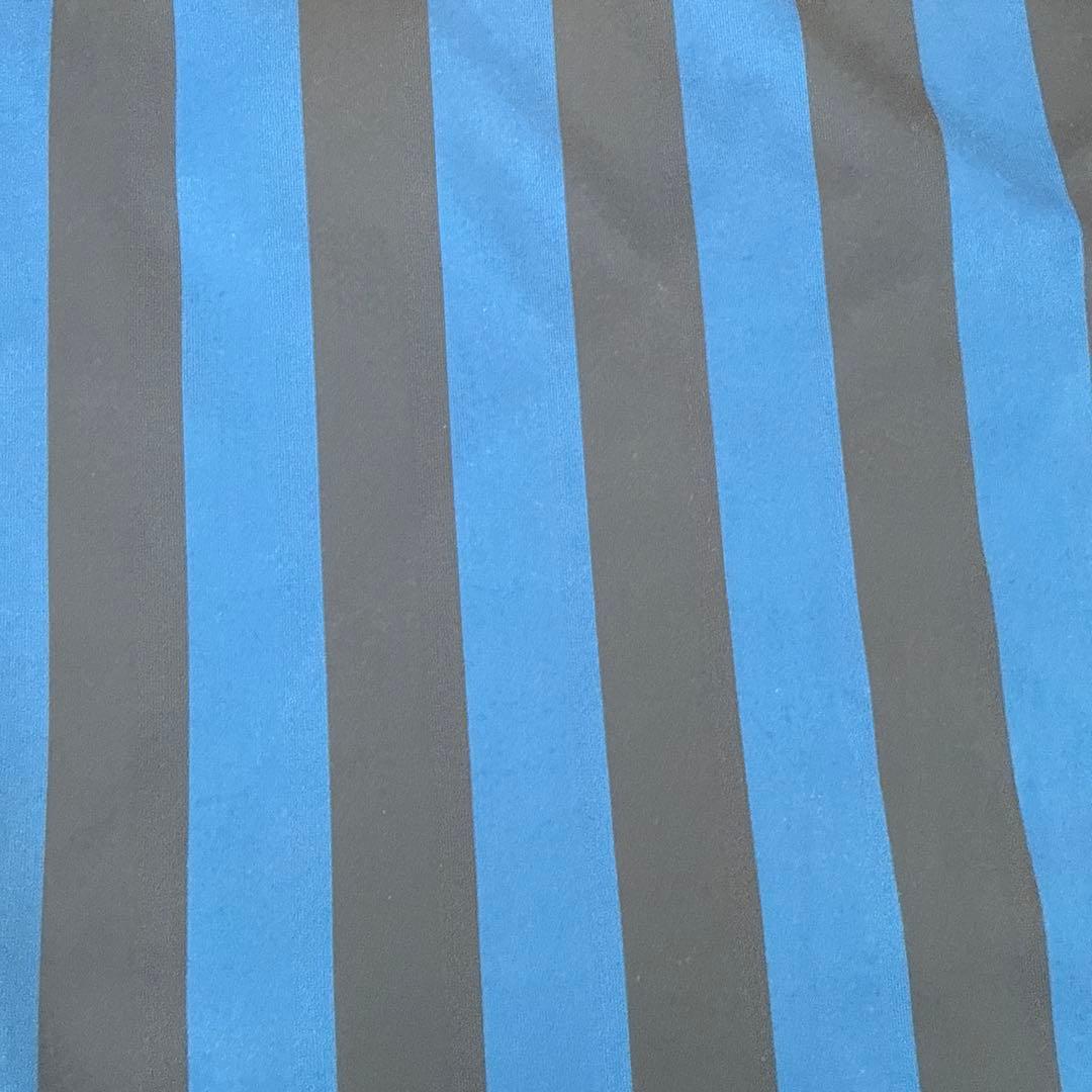 超美品　町田ゼルビア　ユニフォーム　adidas サッカーシャツ 青黒ストライプ