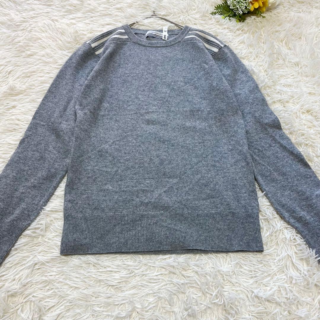 BORDERS at BALCONY ニット セーター カシミヤ 長袖 グレー