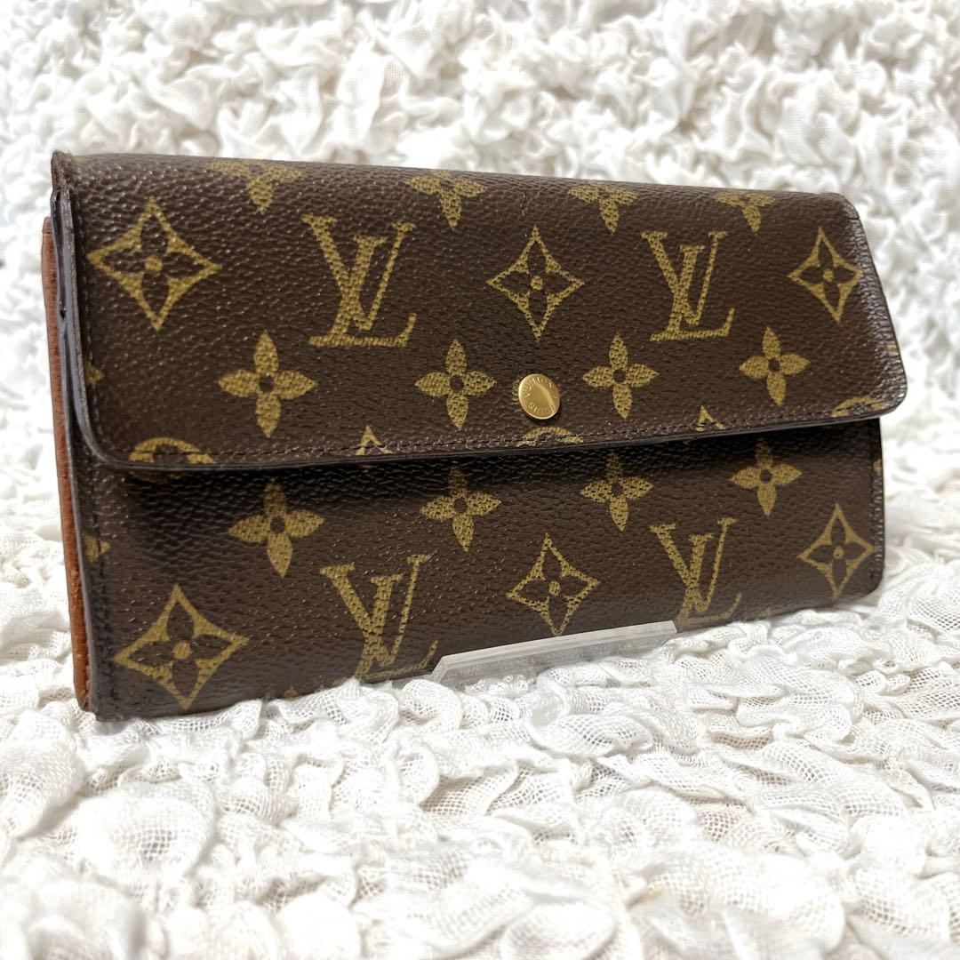 美品✨ルイヴィトン モノグラム ポルト　フォイユ サラ 2枚 長財布 A784