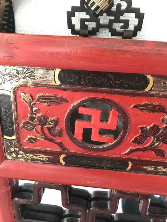 インテリア　アンティーク　中国　鏡　ミラー