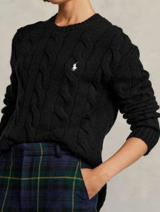 momo様【美品】ラルフローレン大人気オーバーサイズカシミヤ太ケーブルニット現行