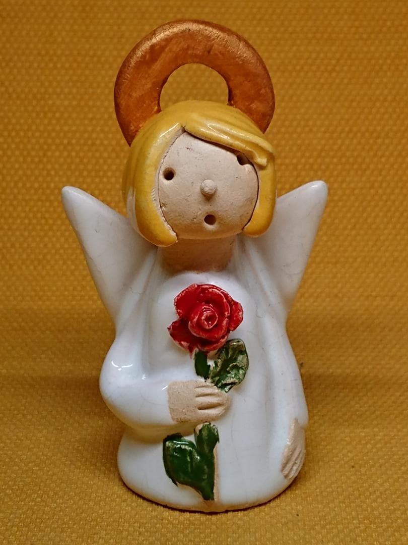 人形　天使　陶器　オブジェ　置物　インテリア　工芸品　美術品　A3340