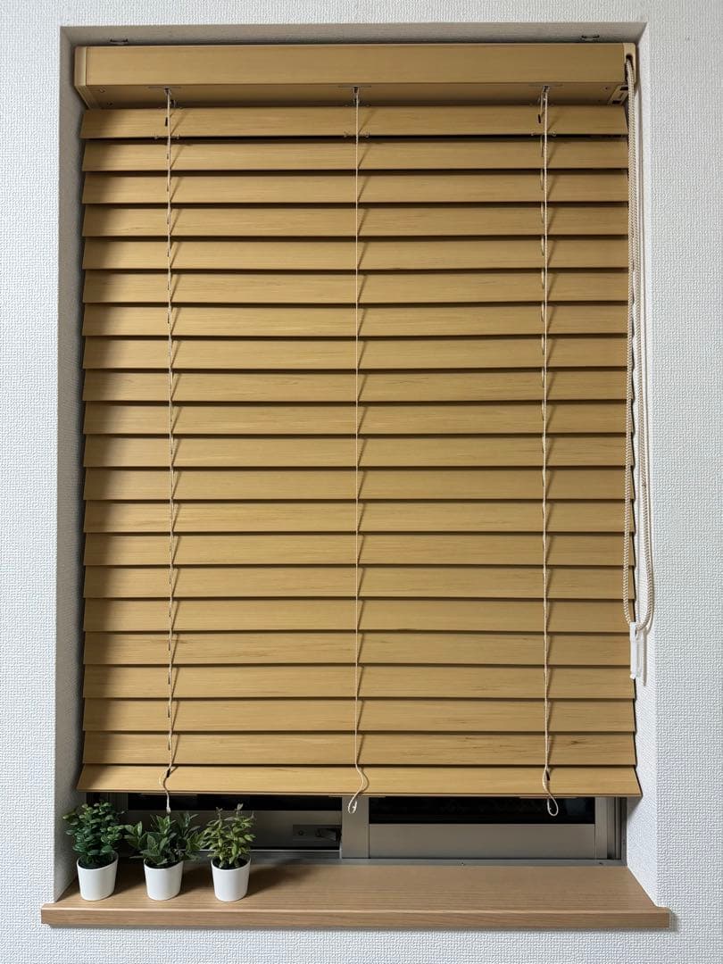 ニトリ　木製ブラインド　ナチュラル　73×100 74×100