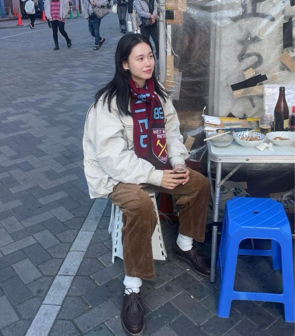 田中シェン　サッカーマフラー　フットボール　マフラー　ウェストハムユナイテッド