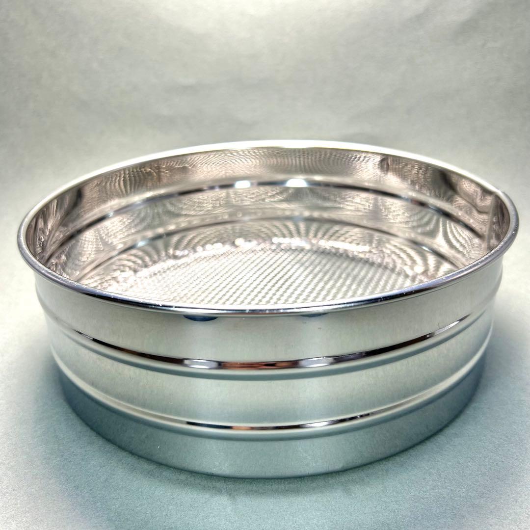 灰篩　3個セット　『六方式灰篩　細目　中目　荒目』　ステンレス製　茶道具　工芸品