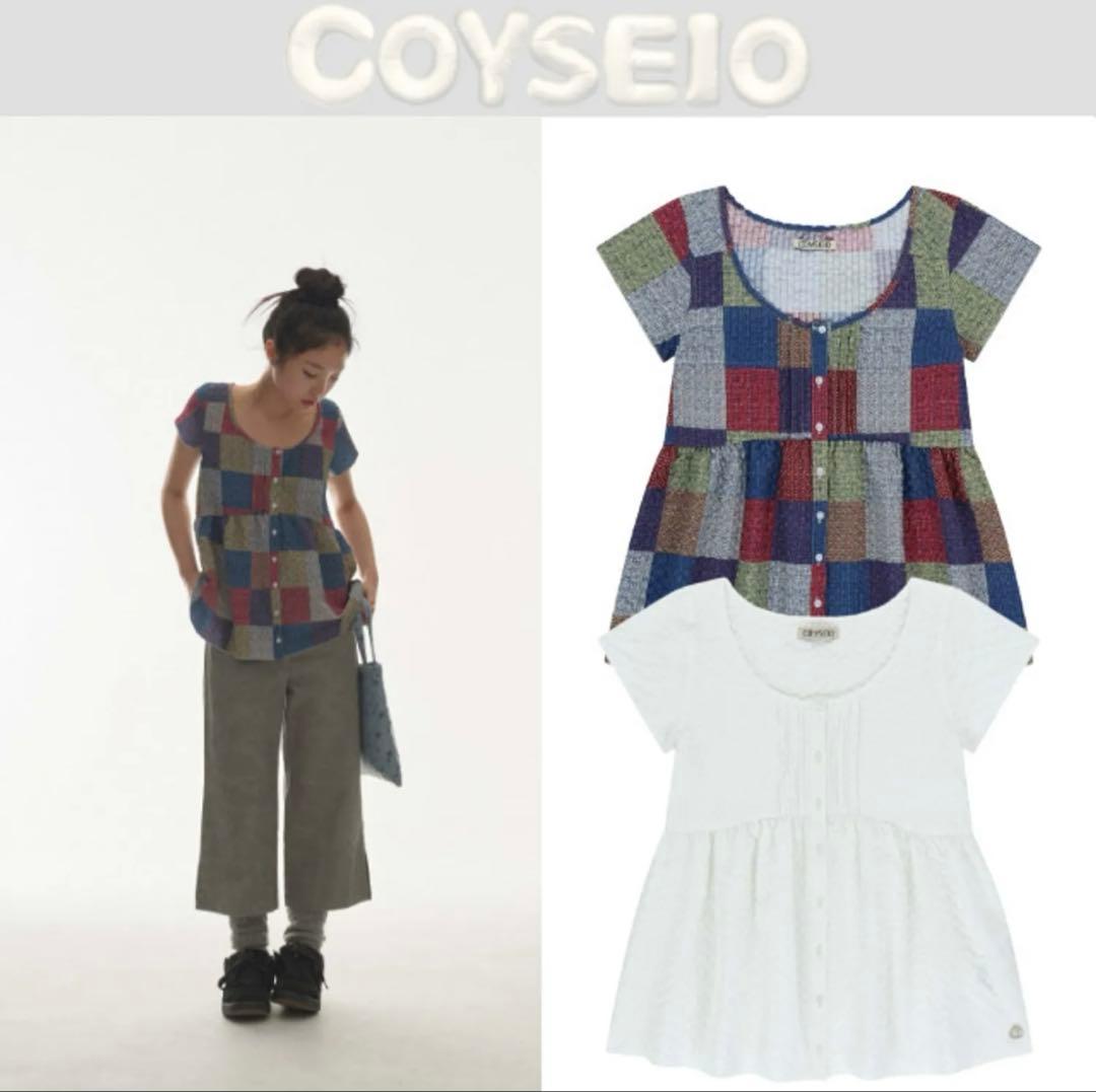 COYSEIO PINTUCK BLOUSE ホワイト
