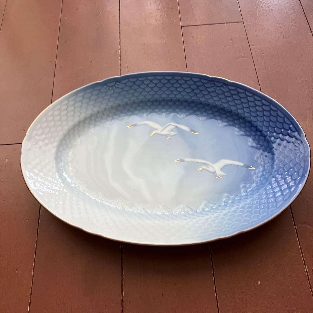 ロイヤルコペンハーゲン ビングオーグレンダール シーガル オーバル皿