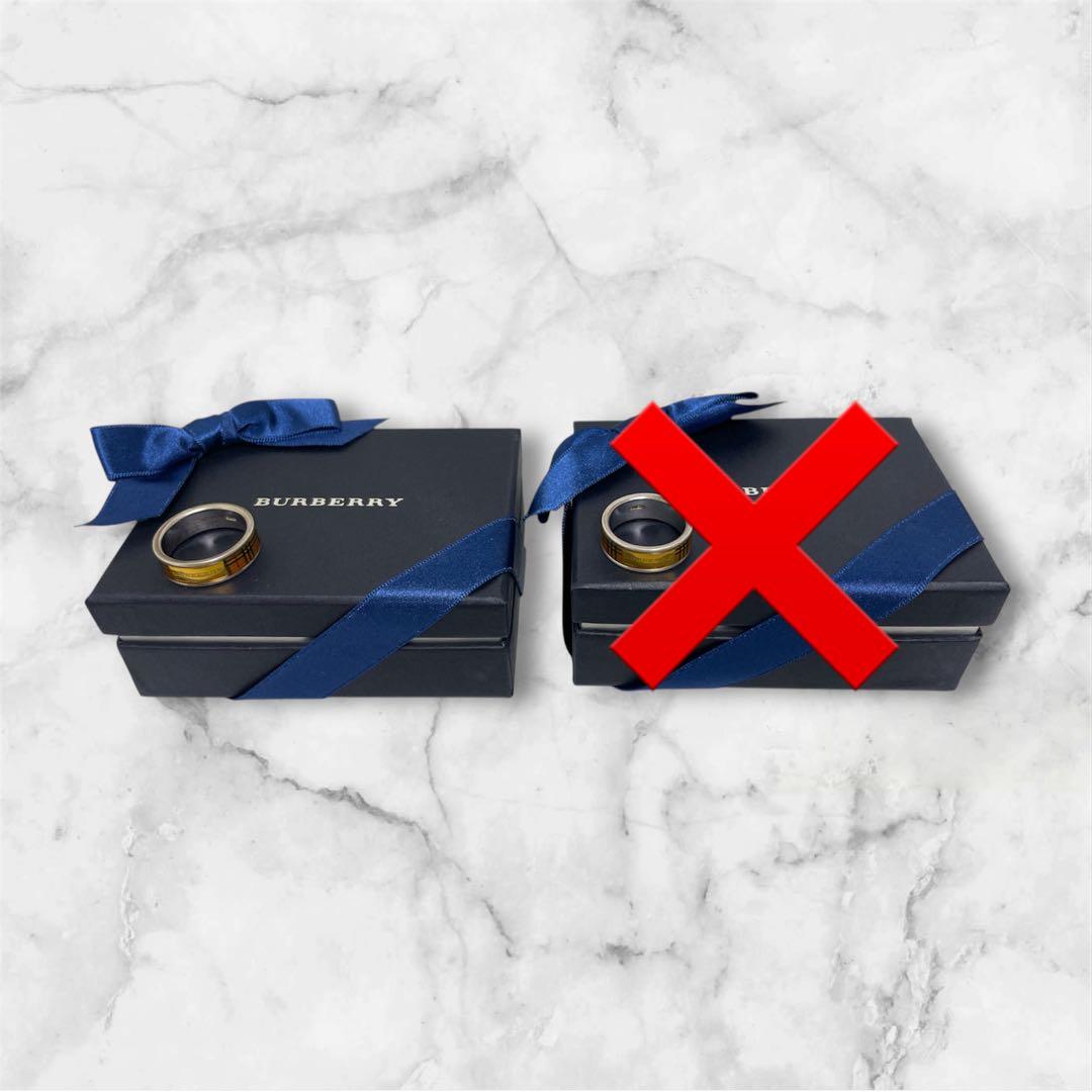 BURBERRY バーバリー ノバチェック リング 17号