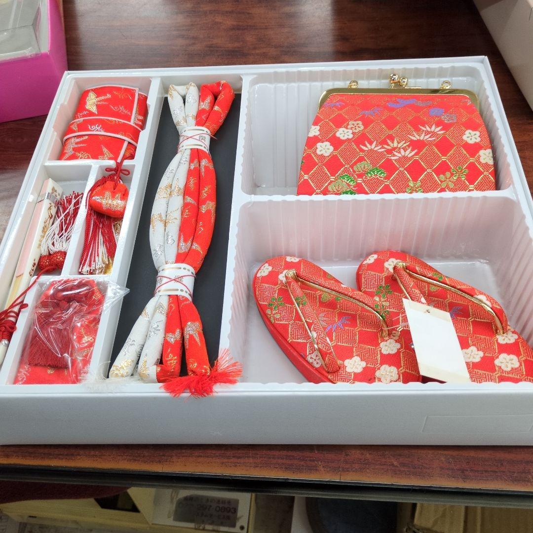 七五三 はこせこセット16.5センチ未使用タグ付き　赤定価15000円大幅値下げ