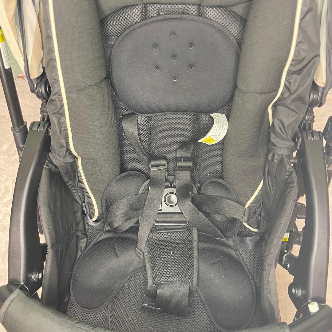 【美品】Aprica アップリカ ラクーナクッション ベビーカー レザーハンドル